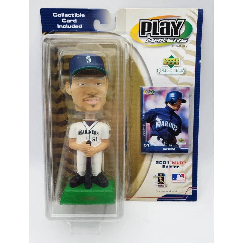 2001‎ MLB Play Makers Upper Deck Seattle Mariners Ichiro Suzuki Bobblehead